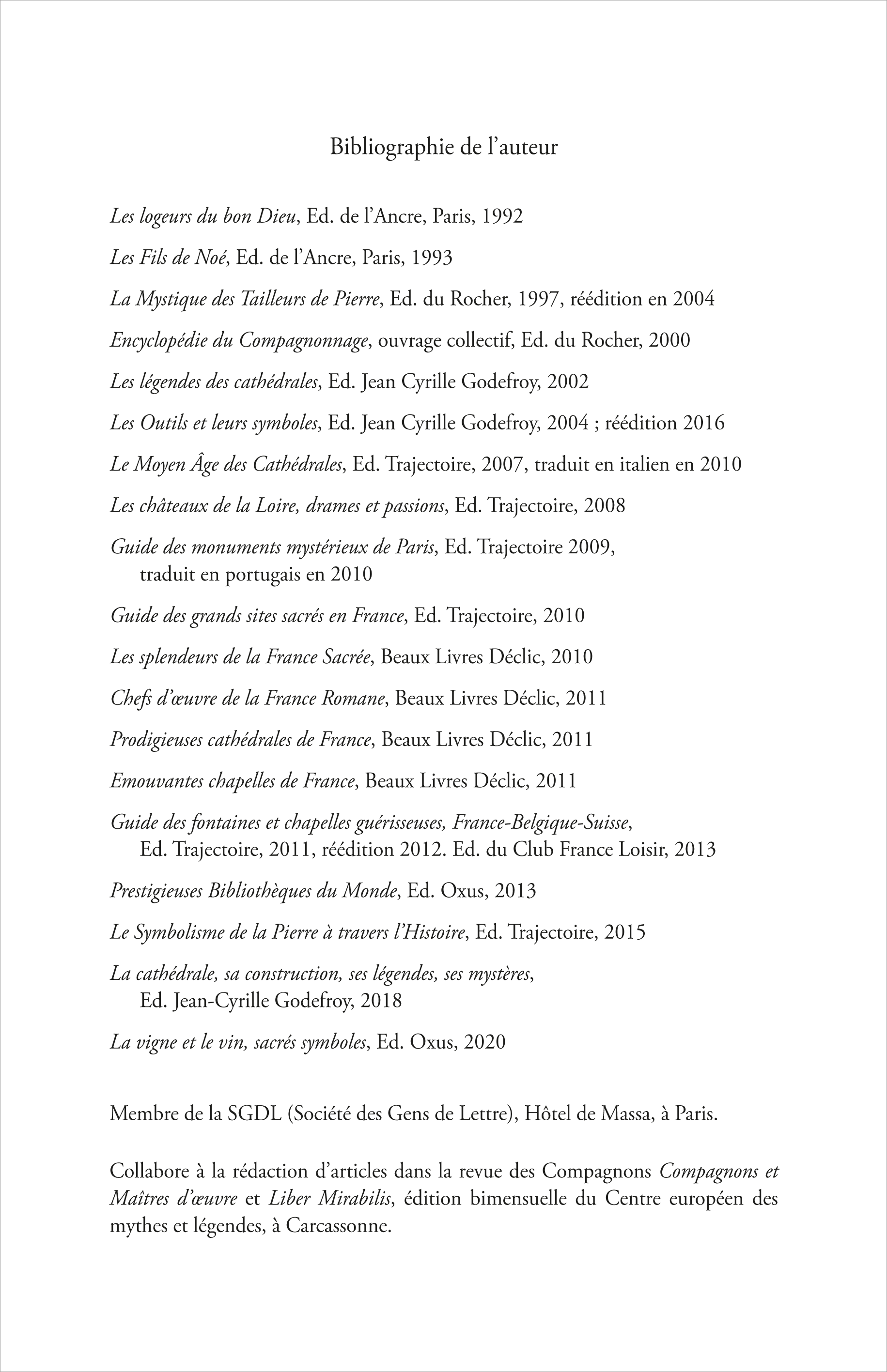 Bibliographie