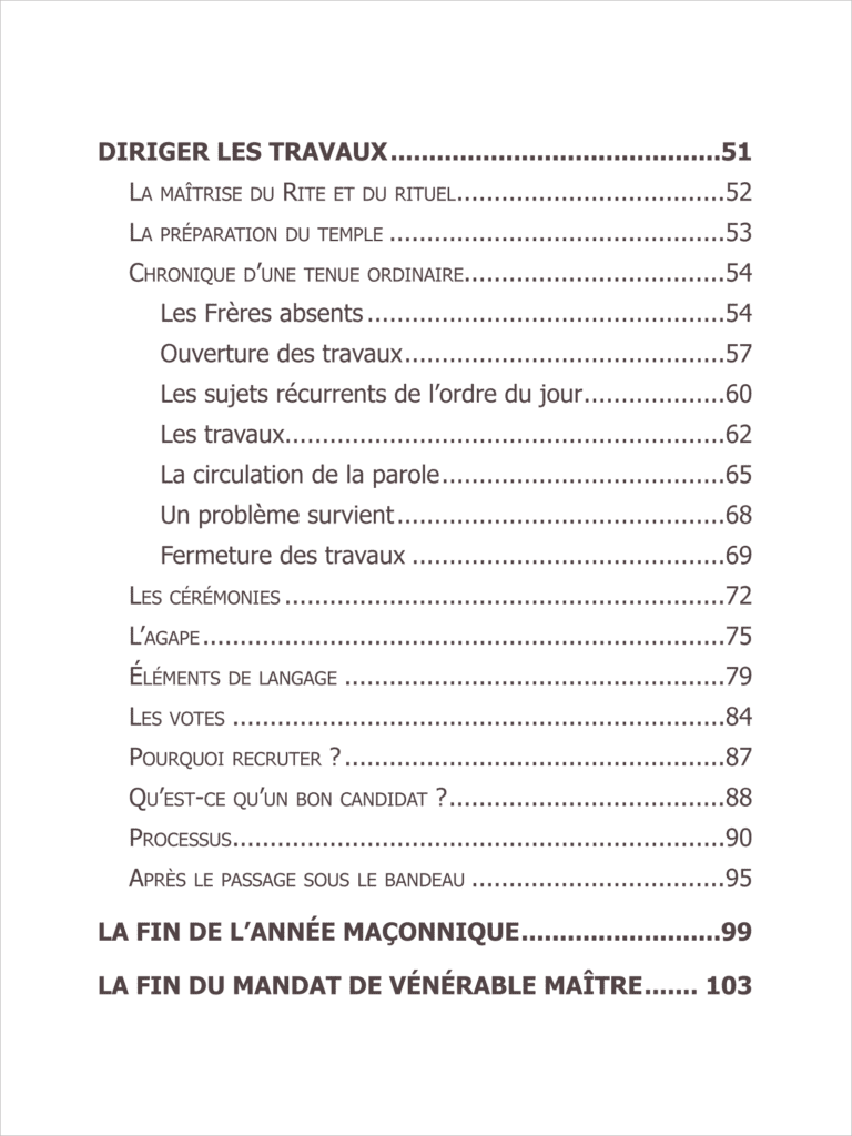 Le Vénérable Maître