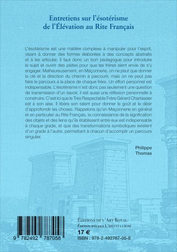 L'ésotérisme de l'Élévation au Rite Français