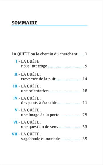 La Quête ou le chemin du cherchant