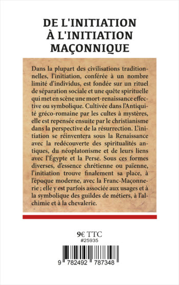 De l'initiation à l'initiation maçonnique