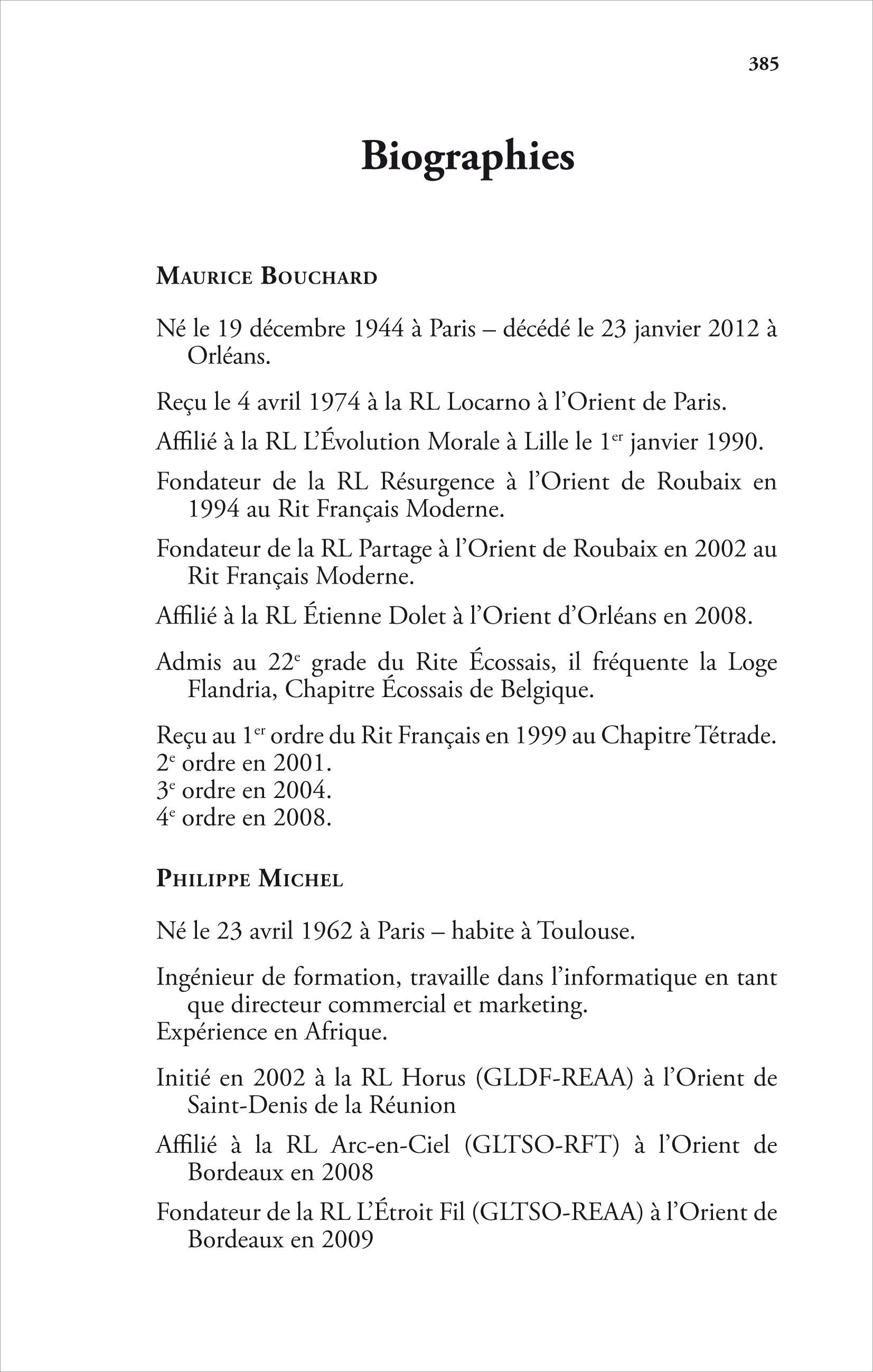 Biographie 1/2