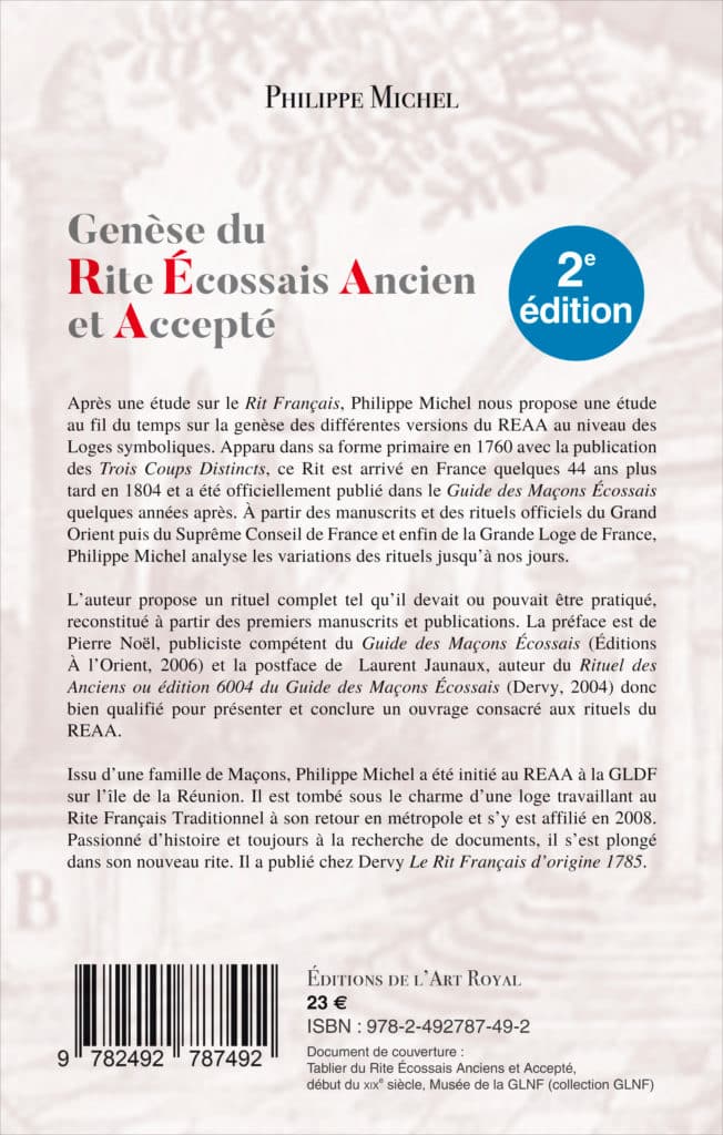 Genèse du Rite Écossais Ancien et Accepté, Philippe Michel