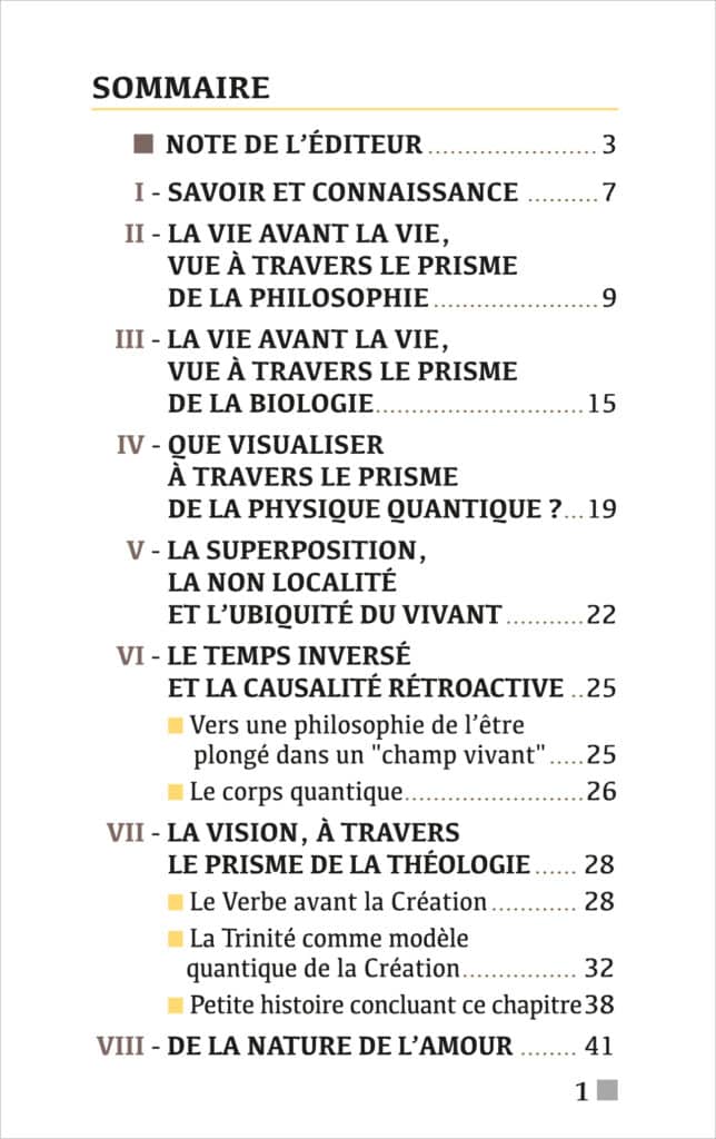 La vie avant la vie, Didier Jousset
