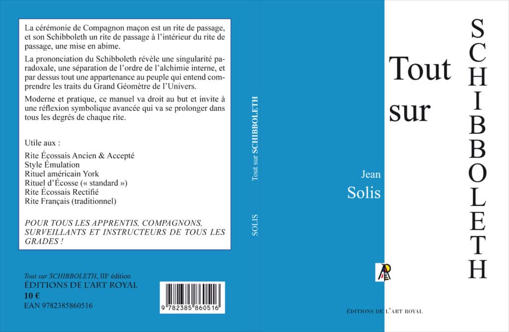 Tout sur SCHIBBOLETH, 3e édition - Jean Solis